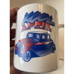 Nice Retro Hot Rod Classic Car Kool April Nites Ceramic Coffee Mug